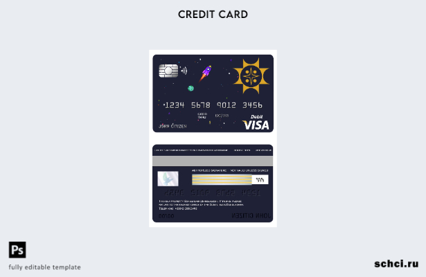 цифровая загрузка шаблона карты Visa банка Sonali в Бангладеш